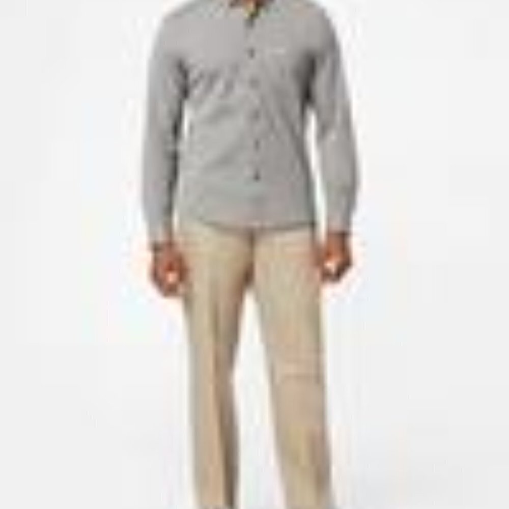 Dockers D3 Classic Fit Flat Front Men's Dress Pants Size 42 - Cream Color